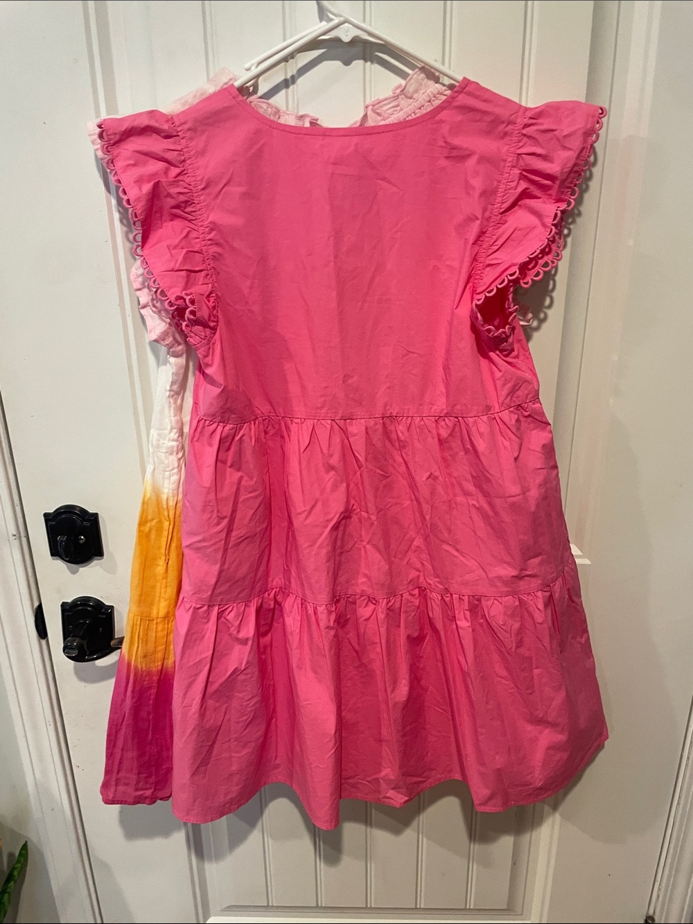THML Bright Pink Embroidered Tiered Dress x2 - Picture 12 of 12